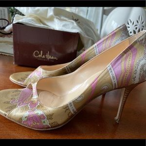 Cole Haan peep-toe heels